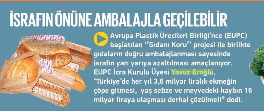 Ambalaj 1,5 milyon ton sebze meyveyi çöpten kurtaracak!
