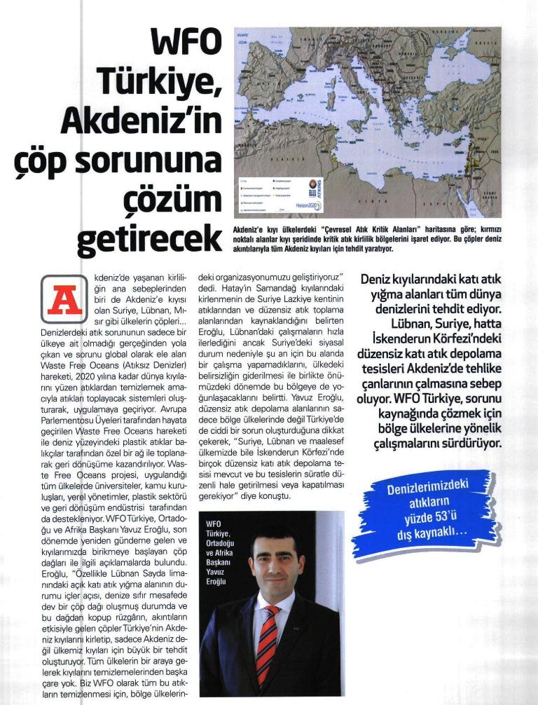 Yavuz Eroğlu´nun yönettiği WFO  projesi medyada geniş yer buldu.